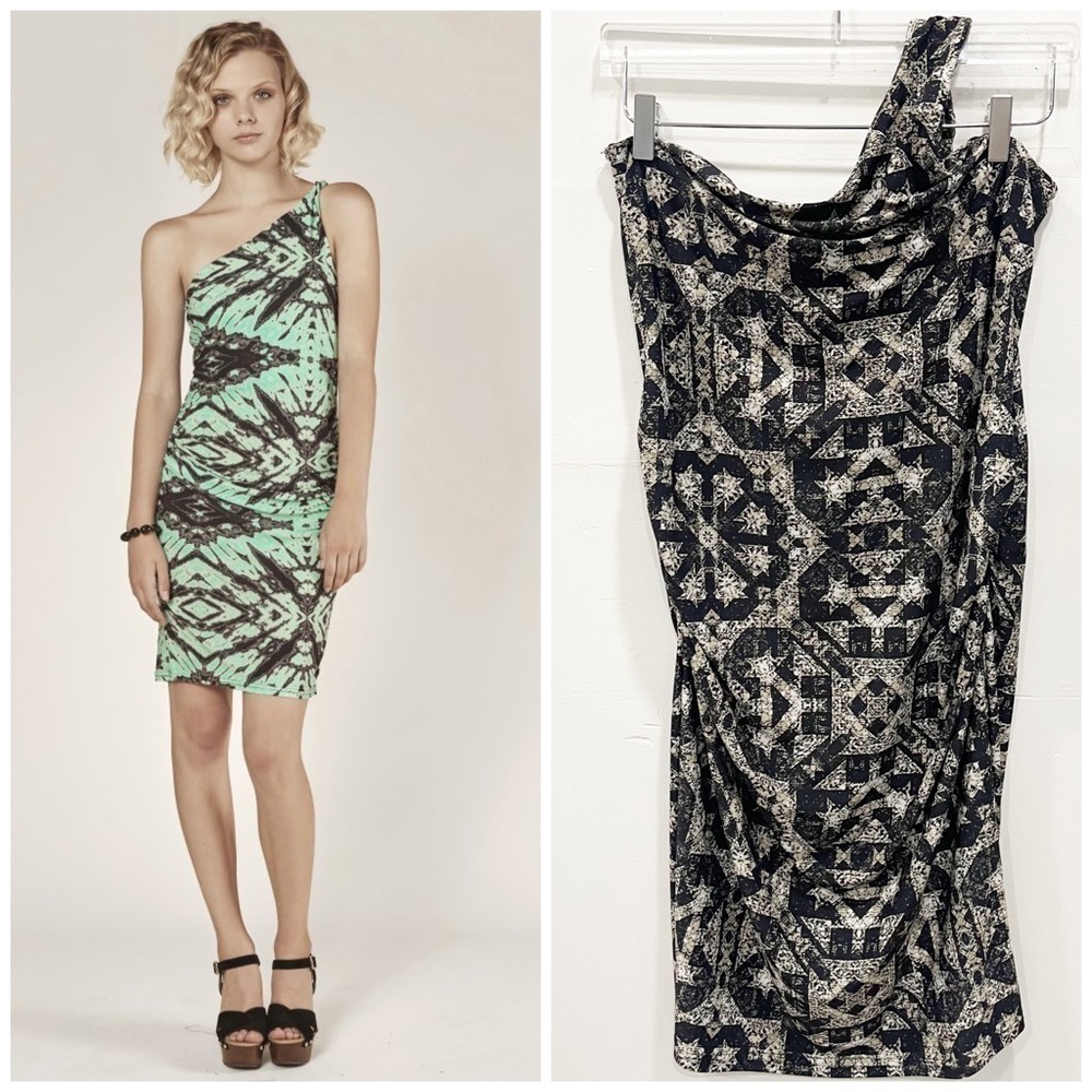 Deborah Viereck One Shoulder Pistol Dress in Mansion Large